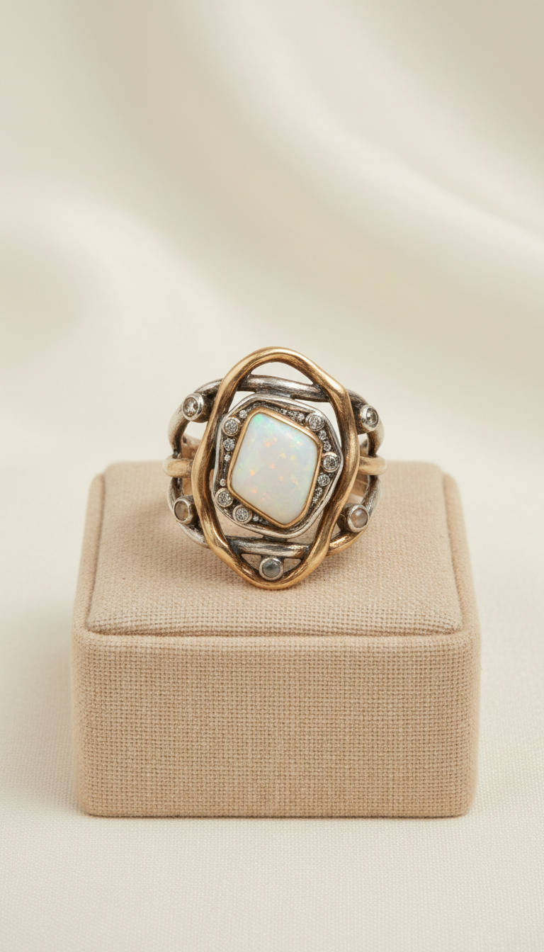 Sculpted Statement Cocktail Ring
