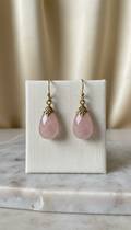 Rose Quartz Drop Earrings